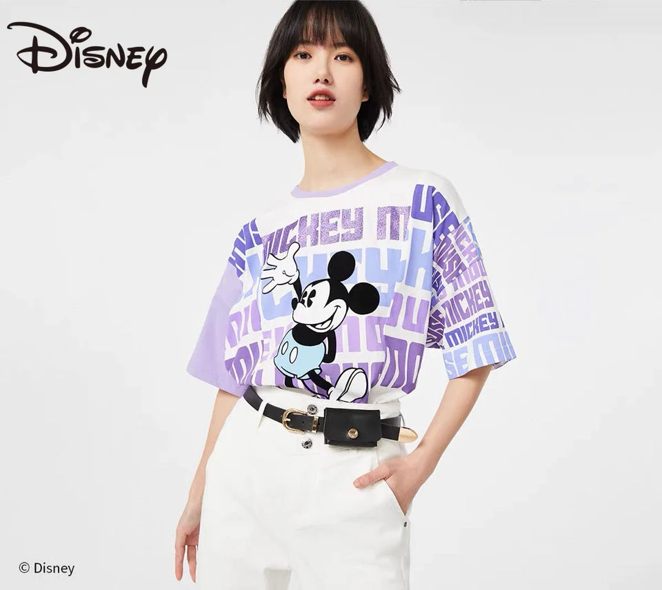 Disney's latest summer all-around round neck women's blouse Mickey Mouse series short-sleeved T-shirt
Disney's latest summer all-around round neck women's blouse Mickey Mouse series short-sleeved T-shirt