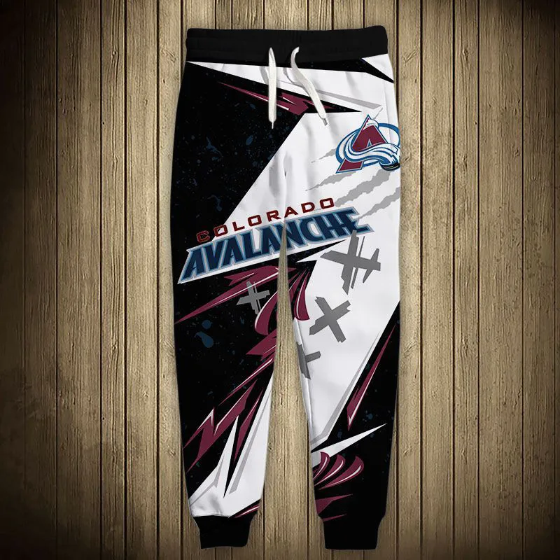 Colorado men's Casual Avalanche Sports Pants Black And White Stitching Graffiti Red Mountain Print Sweatpants
Colorado men's Casual Avalanche Sports Pants Black And White Stitching Graffiti Red Mountain Print Sweatpants