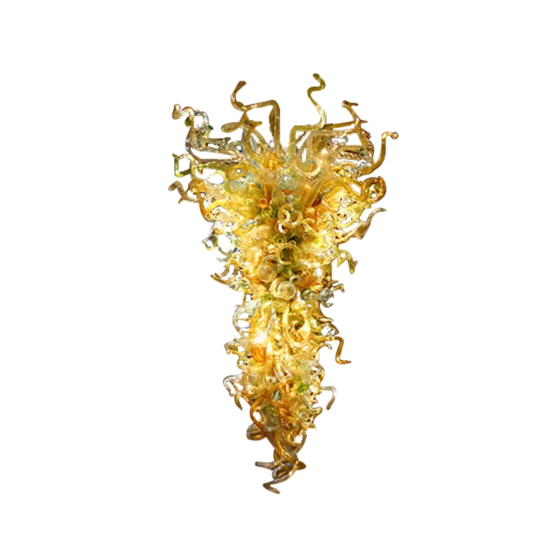 High Hanging Modern Murano Glass Chandeliers Yellow Color LED Lighting Hand Blown Glass Chandelier The Hotel Hall Decorate
High Hanging Modern Murano Glass Chandeliers Yellow Color LED Lighting Hand Blown Glass Chandelier The Hotel Hall Decorate
