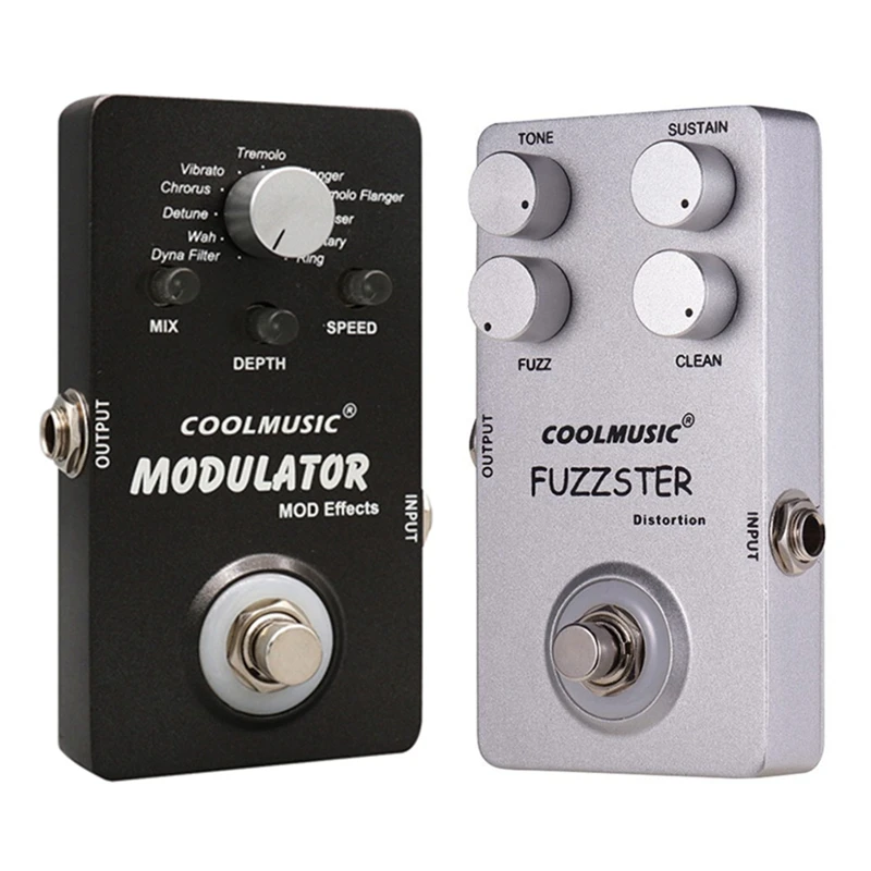 COOLMUSIC Electric Guitar Digital Modulator Effect Pedal & Fuzzster Distortion Guitar Effect Pedal Bass Fuzz Pedal
COOLMUSIC Electric Guitar Digital Modulator Effect Pedal & Fuzzster Distortion Guitar Effect Pedal Bass Fuzz Pedal