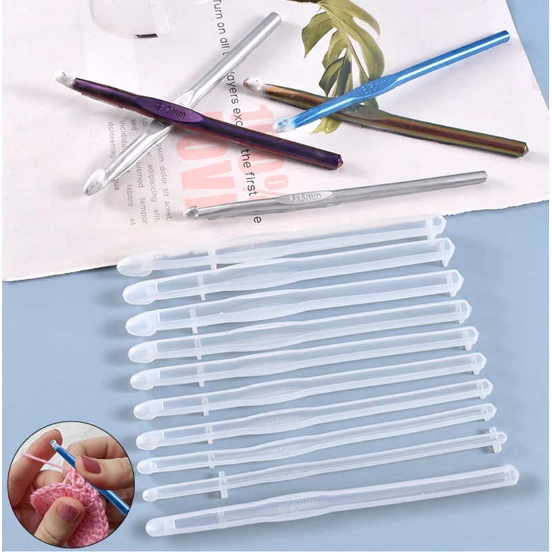 DIY Crafts Making Tool Crochet Hook Crystal Epoxy Resin Mold DIY Knitting Sweaters Scarves Tool Casting Silicone Mould
DIY Crafts Making Tool Crochet Hook Crystal Epoxy Resin Mold DIY Knitting Sweaters Scarves Tool Casting Silicone Mould