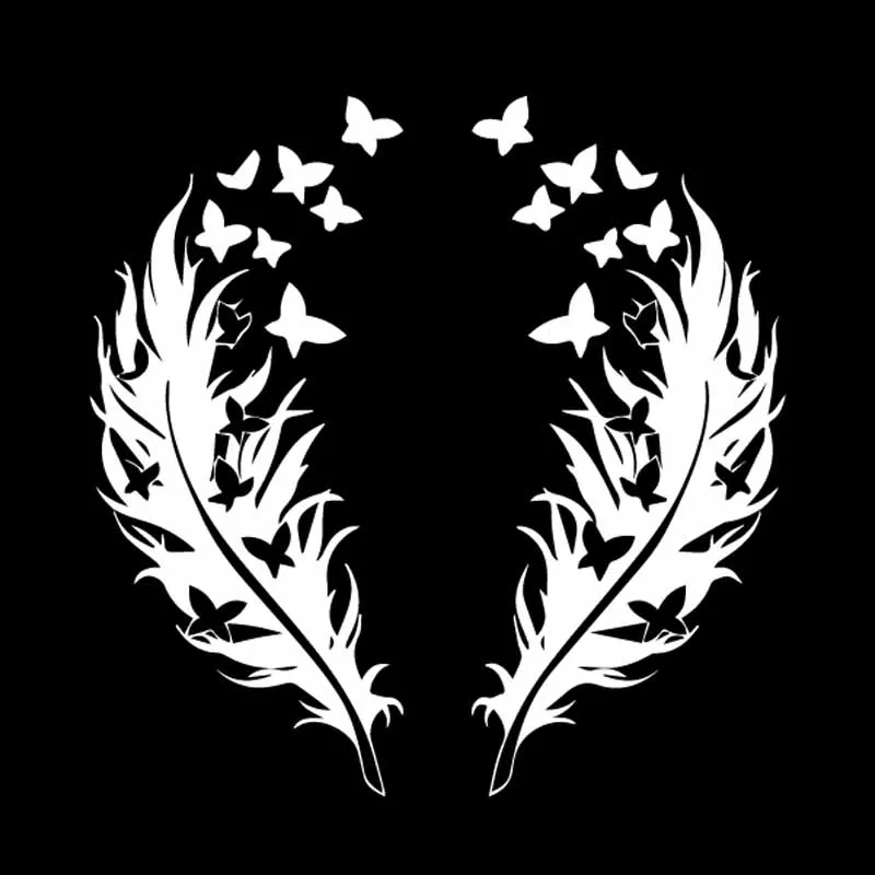 LLY-0631 Personality Car Stickers Feathers Butterfly Romantic Design Accessories Reflective Decal PVC Auto Waterproof Decals
LLY-0631 Personality Car Stickers Feathers Butterfly Romantic Design Accessories Reflective Decal PVC Auto Waterproof Decals