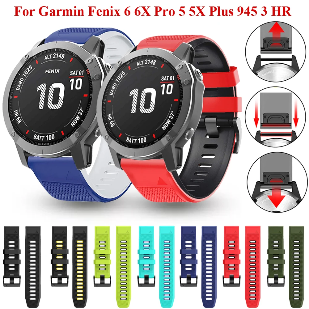 Ремешок для наручных часов Garmin Fenix 6 6x5 5x Plus, силиконовый ремешок 22 26 мм, спортивные Смарт-часы с быстросъемным ремешком Forerunner 945 3HR Correa
Ремешок для наручных часов Garmin Fenix 6 6x5 5x Plus, силиконовый ремешок 22 26 мм, спортивные Смарт-часы с быстросъемным ремешком Forerunner 945 3HR Correa