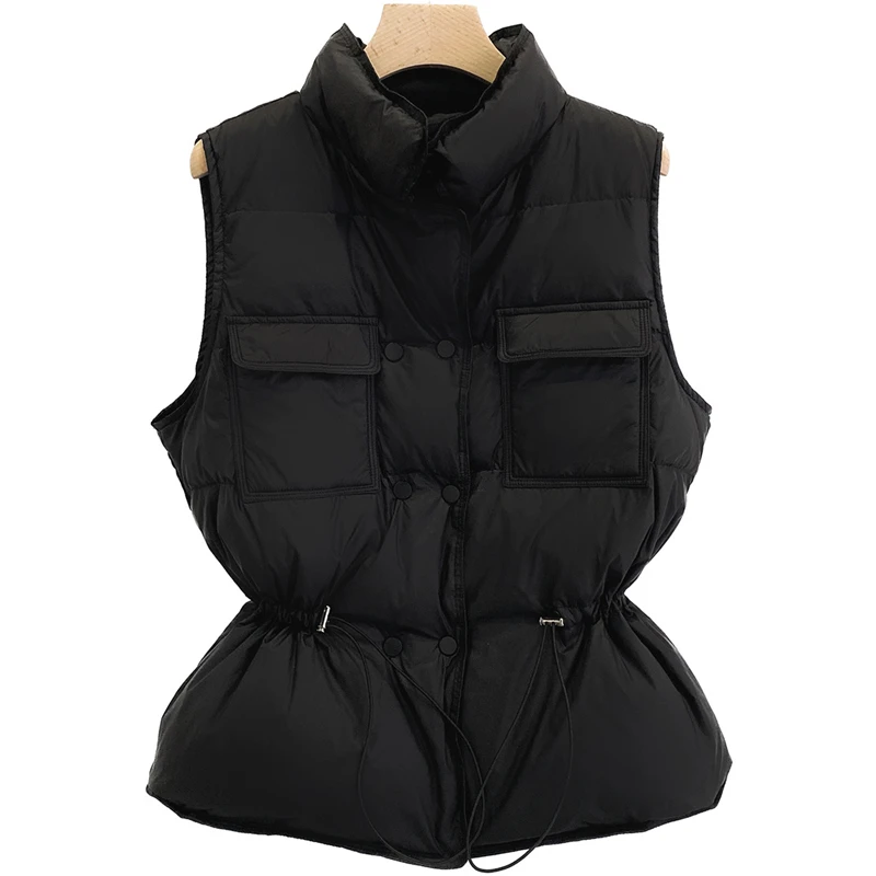 2020 Winter New Women Warm Vest waist white duck down sleeveless Down jacket Fashion Slim Thick Vest Female Short Coat W244
2020 Winter New Women Warm Vest waist white duck down sleeveless Down jacket Fashion Slim Thick Vest Female Short Coat W244
