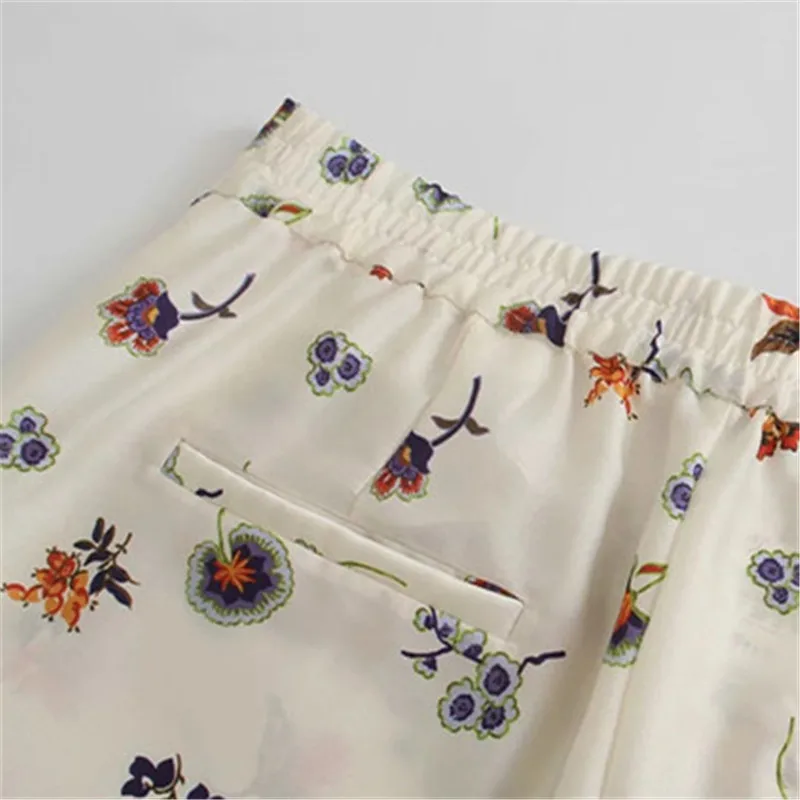 NWOMN Za 2021 Women's Pants Flowers Print High Waist Pants For Women Summer Loose Trousers Woman Casual Elastic Waist Pant
NWOMN Za 2021 Women's Pants Flowers Print High Waist Pants For Women Summer Loose Trousers Woman Casual Elastic Waist Pant