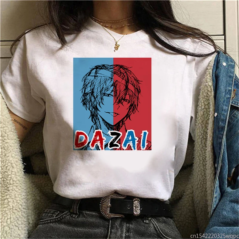 Anime Bungo Stray Dogs Woman Tshirts Dazai Anime Casual Chuuya Nakahara T-shirt Atsushi Nakajima Harajuku Female TShirt
Anime Bungo Stray Dogs Woman Tshirts Dazai Anime Casual Chuuya Nakahara T-shirt Atsushi Nakajima Harajuku Female TShirt