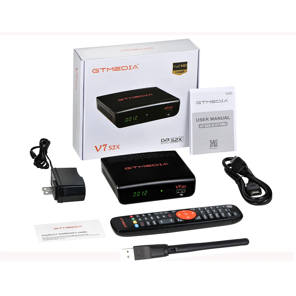 

Receptor gtmedia V8X FTA satellite receiver DVB-s2/S2X full hd h.265 same gtmedia V7 s2x with USB wifi free upgrade V8 nova V7s