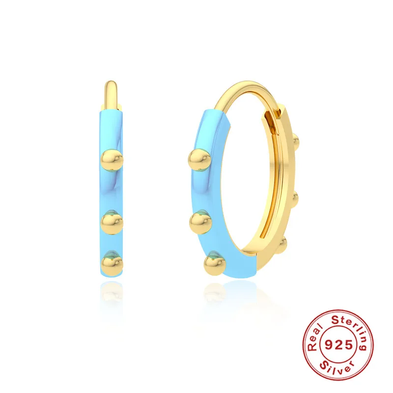 ROXI Colorful Enamel Rivets Hoop Earrings for Women Girls Fashion Jewelry Earrings 925 Sterling Silver Round Huggie Earring Aros
ROXI Colorful Enamel Rivets Hoop Earrings for Women Girls Fashion Jewelry Earrings 925 Sterling Silver Round Huggie Earring Aros