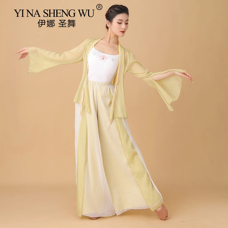 Classical Dance Practice Clothes Suit Elegant Dance Clothes Chinese Style Dance Performance Clothes Cardigan Female Dance Pants
Classical Dance Practice Clothes Suit Elegant Dance Clothes Chinese Style Dance Performance Clothes Cardigan Female Dance Pants