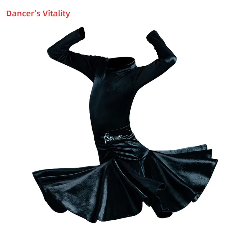 Latin Dance Suit Velvet Round Neck Body Suit Short Skirt Performance Clothing Set Profession Custom Adult Child Practice Clothes
Latin Dance Suit Velvet Round Neck Body Suit Short Skirt Performance Clothing Set Profession Custom Adult Child Practice Clothes