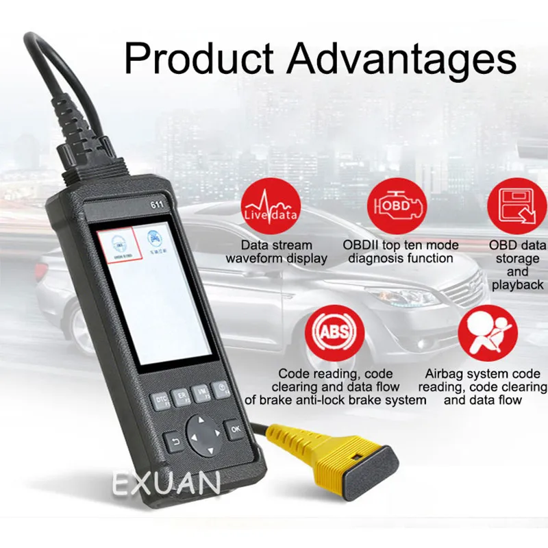 Auto fault code detector/decoder/home car repair lamp resetting instrument/airbag fault lamp detection/auto repair instrument
Auto fault code detector/decoder/home car repair lamp resetting instrument/airbag fault lamp detection/auto repair instrument