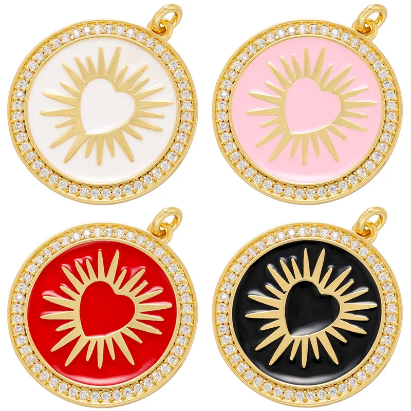 ZHUKOU Round bomb Heart enamel pendant for women DIY handmade Earrings necklaces jewelry accessories Supply wholesale VD936
ZHUKOU Round bomb Heart enamel pendant for women DIY handmade Earrings necklaces jewelry accessories Supply wholesale VD936