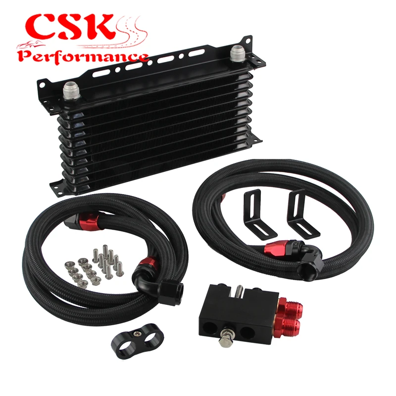10 Row AN10 Oil cooler w/Bracket Hose Kit Fits For BMW 335: N54 E90 E92 E93/135: E82
10 Row AN10 Oil cooler w/Bracket Hose Kit Fits For BMW 335: N54 E90 E92 E93/135: E82