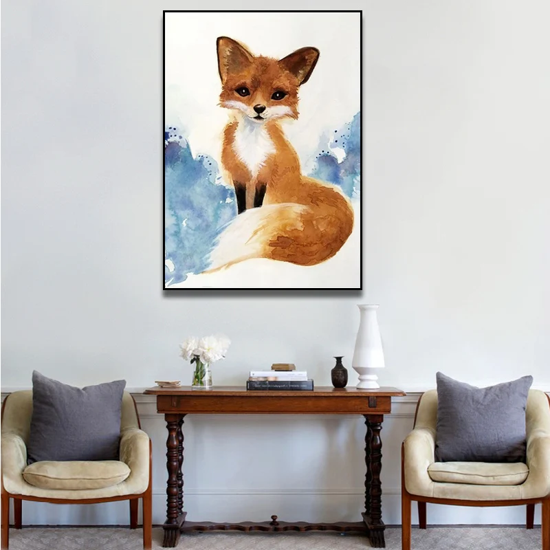 Canvas Wall Art HD Prints Watercolor Fox Animal Poster Home Cute Gift Decoration Painting For Bedroom Modular Pictures No Frame
Canvas Wall Art HD Prints Watercolor Fox Animal Poster Home Cute Gift Decoration Painting For Bedroom Modular Pictures No Frame
