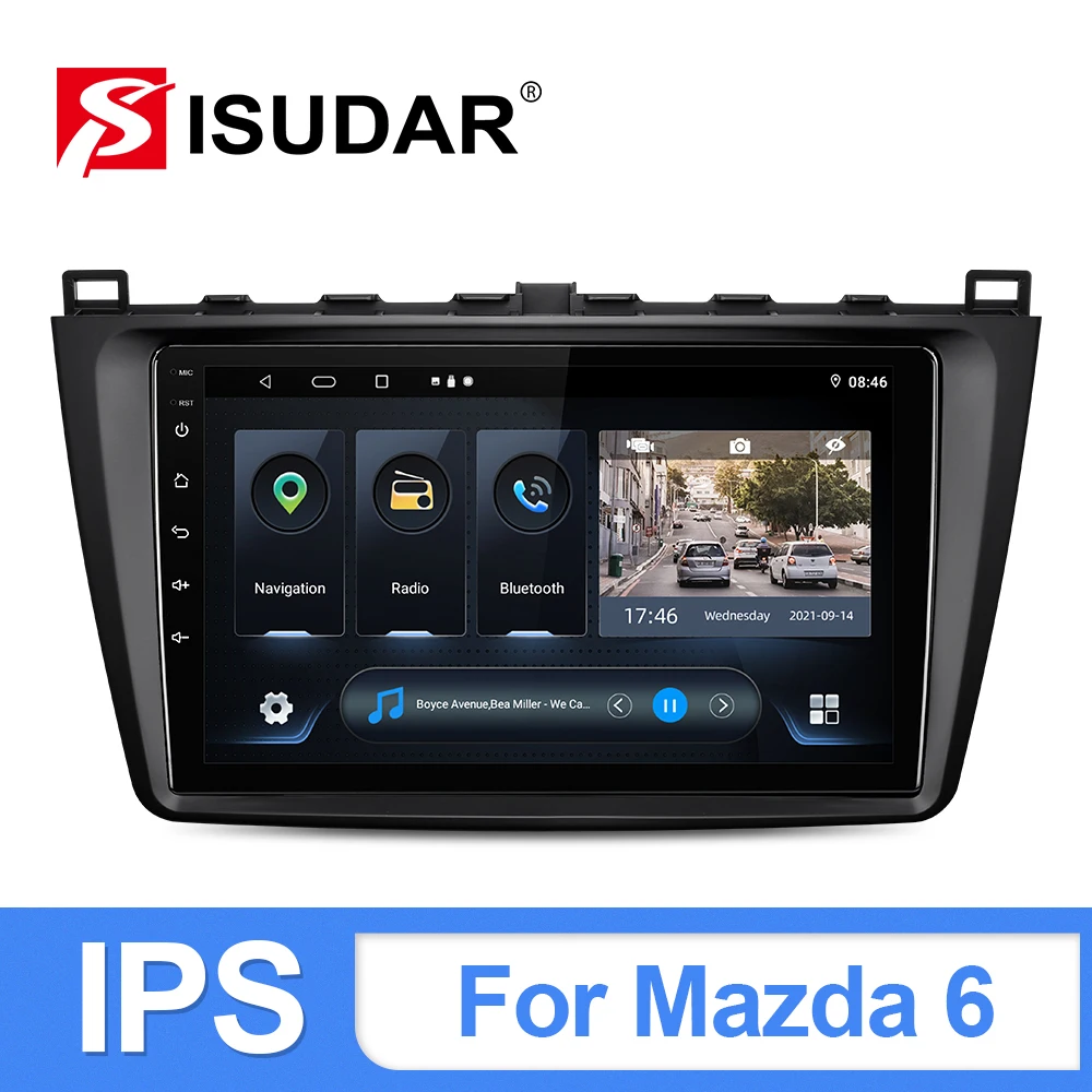 

Автомобильный радиоприемник ISUDAR T54 Android 10 для Mazda 6 2 3 GH 2007-2012 GPS-навигация автомобильный мультимедийный 4 ядра ОЗУ 2 Гб DVR FM AM IPS no 2din