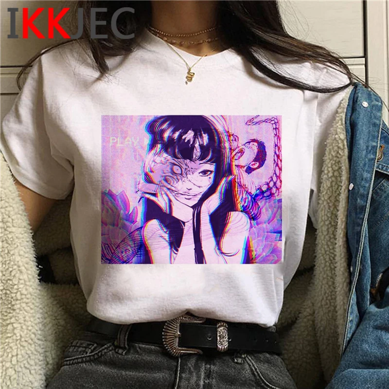 Топ с принтом манга junji ito, футболка, Мужская одежда для пары в стиле Харадзюку, кавайная Футболка с принтом для пары, уличная одежда, 2021
Топ с принтом манга junji ito, футболка, Мужская одежда для пары в стиле Харадзюку, кавайная Футболка с принтом для пары, уличная одежда, 2021