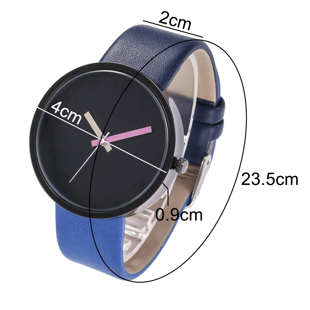 Unisex Faux Leather Strap Round Dial Candy Color Analog Quartz Wrist Watch Gift
Unisex Faux Leather Strap Round Dial Candy Color Analog Quartz Wrist Watch Gift