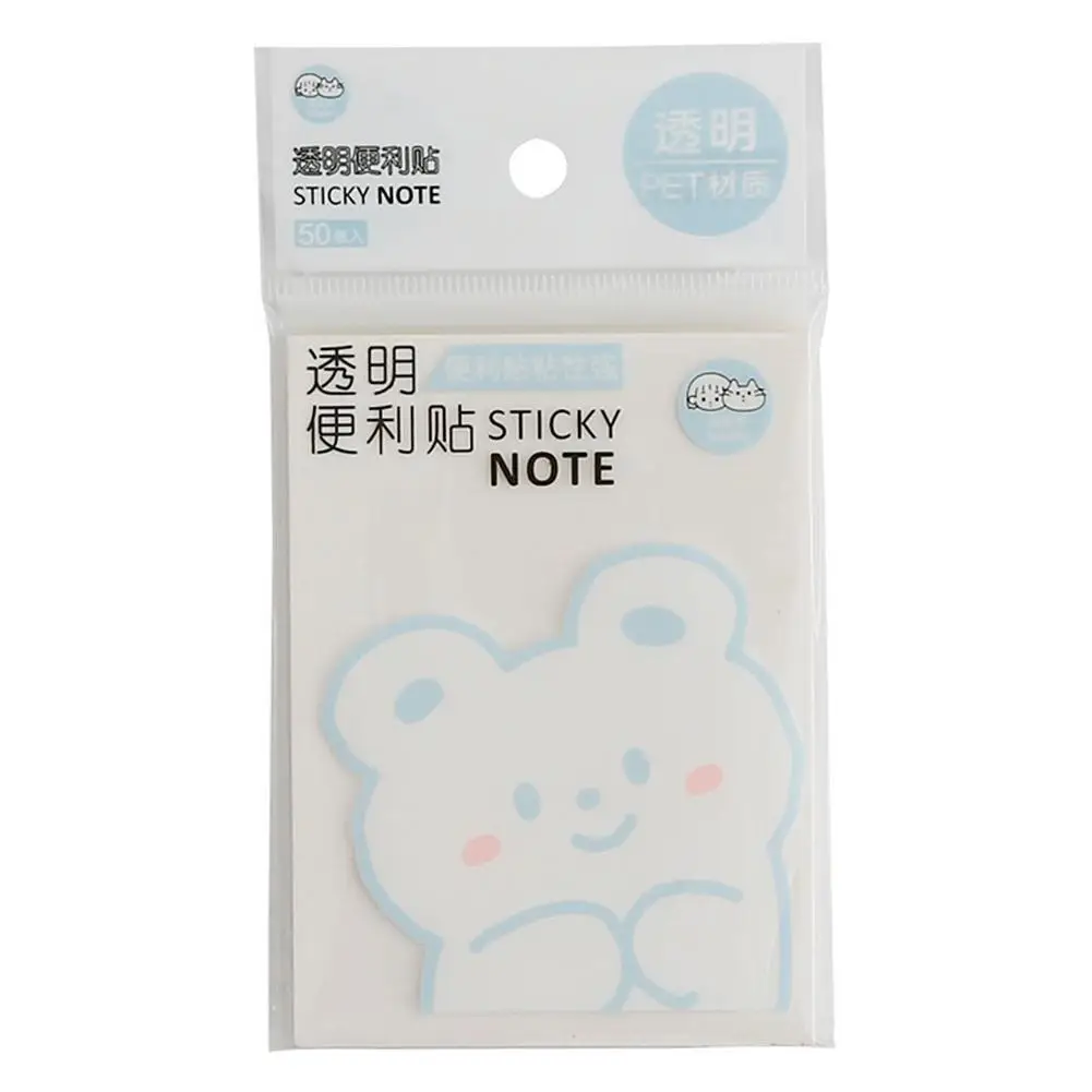 50 Sheets Transparent Sticky Notes Pad Strong Self-Stick Notes Pads Waterproof Memo Pads School Stationery Supplies 
50 Sheets Transparent Sticky Notes Pad Strong Self-Stick Notes Pads Waterproof Memo Pads School Stationery Supplies