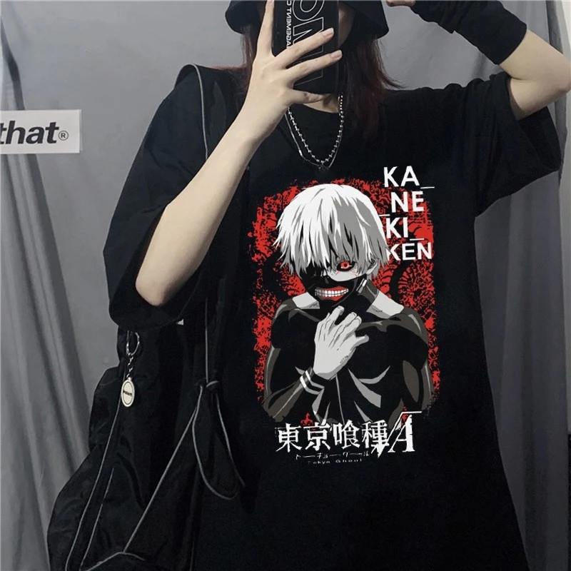 Oversized T-Shirt Tokyo Ghoul Harajuku Unisex Short-sleeved Women T-shirts Streetwear Vintage Shirt Clothes Punk T Shirt
Oversized T-Shirt Tokyo Ghoul Harajuku Unisex Short-sleeved Women T-shirts Streetwear Vintage Shirt Clothes Punk T Shirt