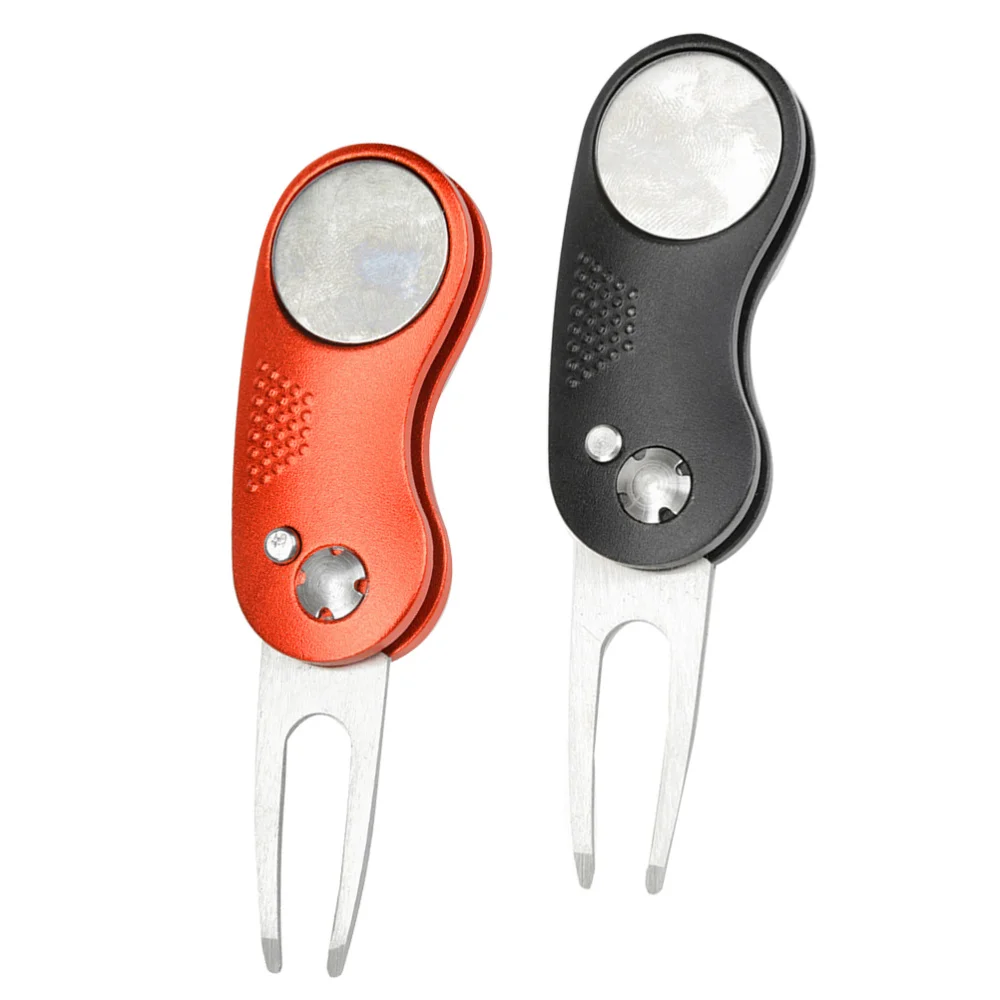 2PCS Aluminium Handle Divot Tool Portable Spring Divot Repair Tool Pitch Marker (Black/Red)
2PCS Aluminium Handle Divot Tool Portable Spring Divot Repair Tool Pitch Marker (Black/Red)