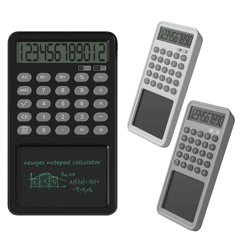 12 Digit Display Calculator Notepad LCD Writing Tablet Drawing Board Basic with Stylus Pen Erase Button Lock
12 Digit Display Calculator Notepad LCD Writing Tablet Drawing Board Basic with Stylus Pen Erase Button Lock