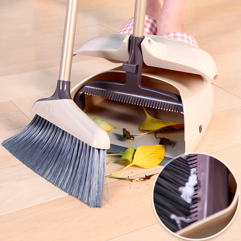 Eyliden Broom and Dustpan Set with Teeth and Long Handle for Kitchen Home Lobby Office Broom Floor Cleaning
Eyliden Broom and Dustpan Set with Teeth and Long Handle for Kitchen Home Lobby Office Broom Floor Cleaning