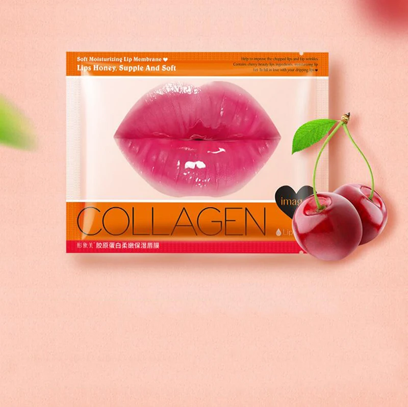 

IMAGES Skin Care Crystal Collagen Lip Mask Moisture Essence Lip Care Pads Anti Ageing Wrinkle Patch Pad Gel For Makeup