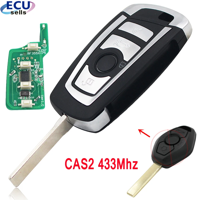 Модифицированный пульт дистанционного управления 433 МГц PCF7946 CAS2 для BMW E46 E39 E60 E38 E53