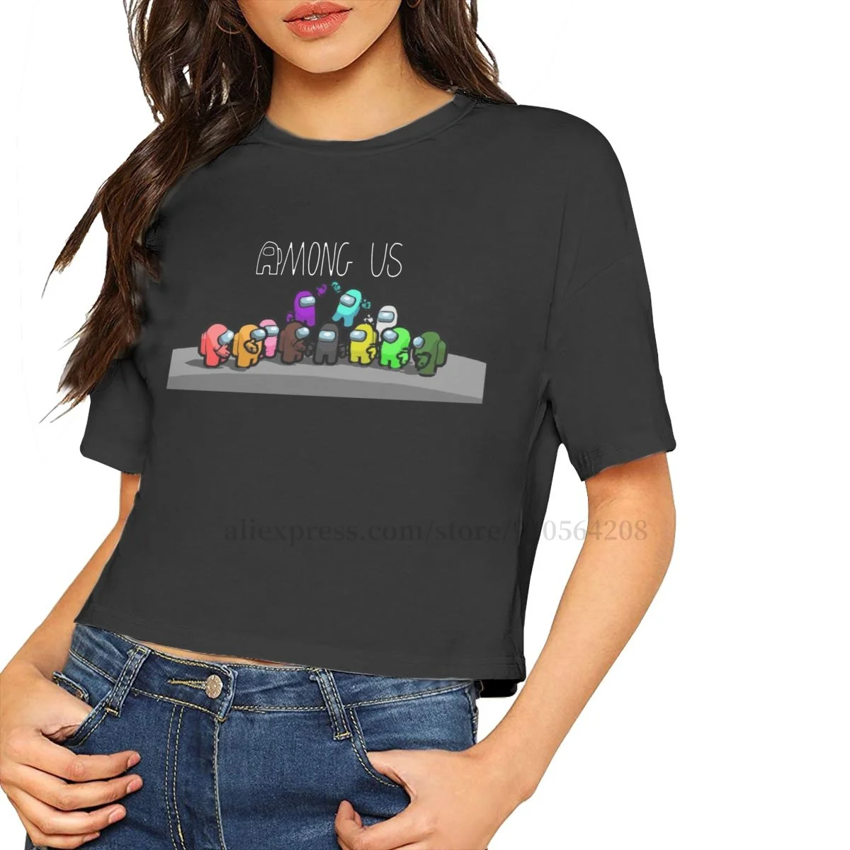 ZISA Among US T Shirts for Women Leak Navel T Shirt Women Short Sleeve Tee Casual Cotton T Shirt Crop Top
ZISA Among US T Shirts for Women Leak Navel T Shirt Women Short Sleeve Tee Casual Cotton T Shirt Crop Top