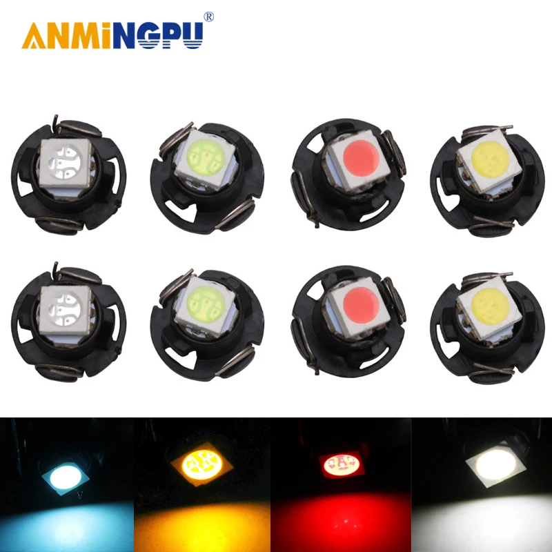 ANMINGPU 10x сигнальная лампа Led T3 T4.7 T4.2 Canbus 5050SMD автомобильный светильник приборной