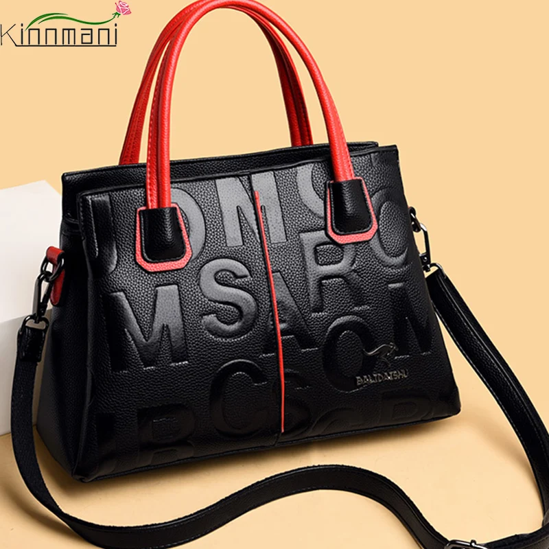 Ladies Quality PU Leather Letter Shoulder Bag for Women New Luxury Handbags Women Bags Designer Fashion Large Capacity Tote Bag
Ladies Quality PU Leather Letter Shoulder Bag for Women New Luxury Handbags Women Bags Designer Fashion Large Capacity Tote Bag