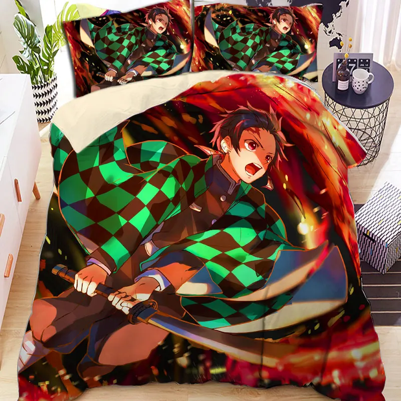 Kimetsu no Yaiba Juego de ropa de cama con estampado de edredón gigante de dibujos animados
Kimetsu no Yaiba Juego de ropa de cama con estampado de edredón gigante de dibujos animados