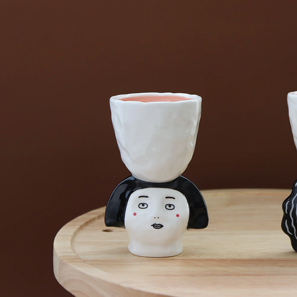 Art Girl And Boy Head Handmade Ceramic Cup For Couple Ceramic Home Decoration Tea Cup Sake Cup
Art Girl And Boy Head Handmade Ceramic Cup For Couple Ceramic Home Decoration Tea Cup Sake Cup