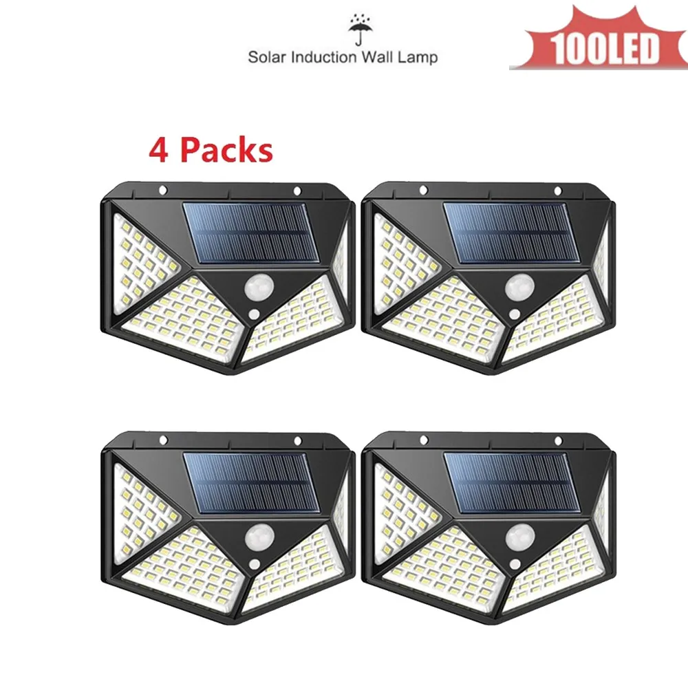 100LED Solar Powered Wall Lamp PIR Motion Sensor Waterproof Light Bulb Garden Light Outdoor Path Security 3 Sided Luminous 4 sid
100LED Solar Powered Wall Lamp PIR Motion Sensor Waterproof Light Bulb Garden Light Outdoor Path Security 3 Sided Luminous 4 sid