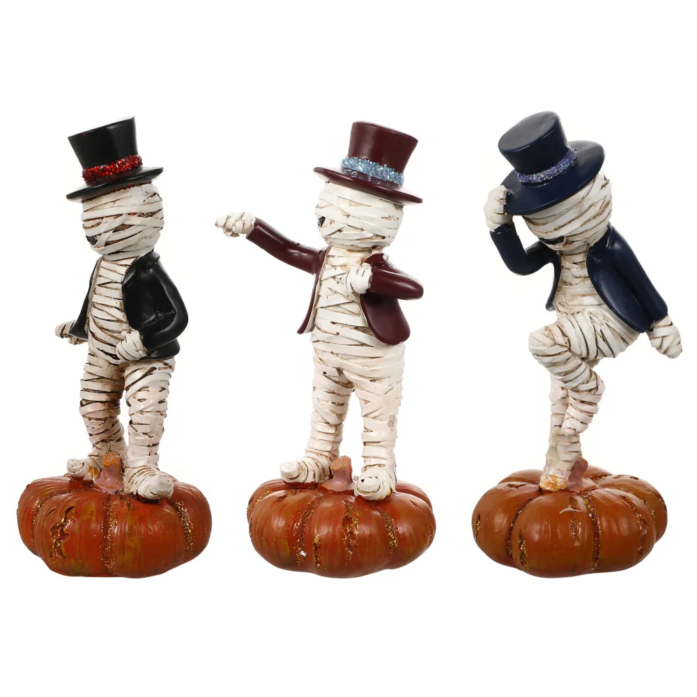 3Pcs Mummy Adornments Lovely Mummy Ornaments Holiday Resin Doll Desk Decorations
3Pcs Mummy Adornments Lovely Mummy Ornaments Holiday Resin Doll Desk Decorations