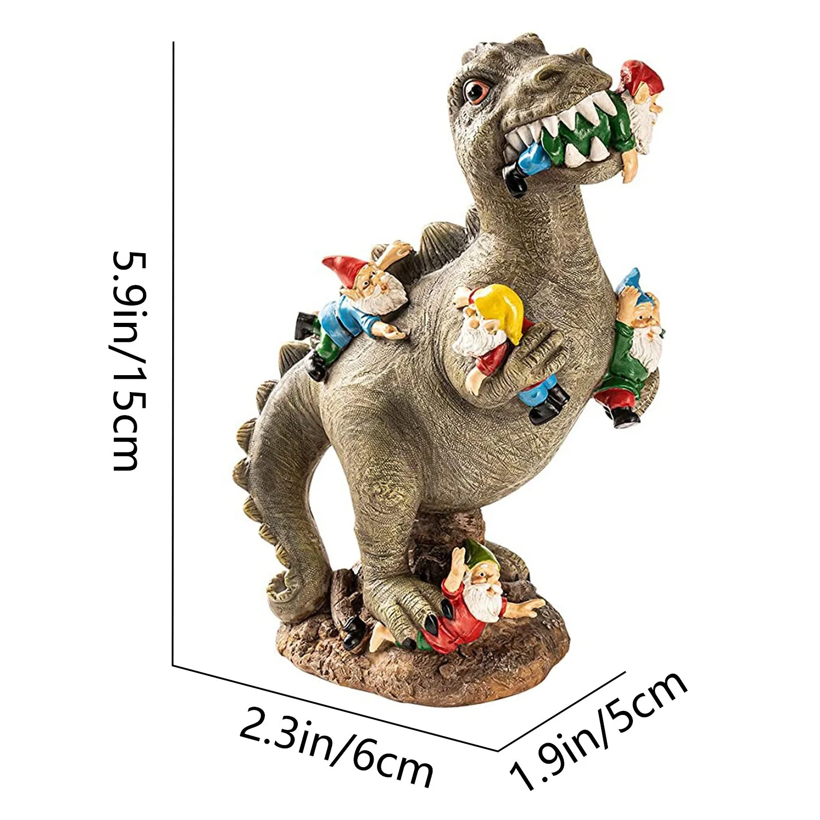Resin Dinosaur Dwarf Figurine Statue Funny Lifelike Hilarious Eating Gnome Animal Sculpture for Outdoor Home Garden Ornament
Resin Dinosaur Dwarf Figurine Statue Funny Lifelike Hilarious Eating Gnome Animal Sculpture for Outdoor Home Garden Ornament