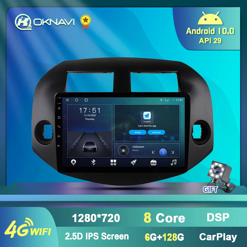 Autoradio Car Radio for Toyota RAV4 2005-2013 Android 10 Multimedia Stereo Player GPS Navigation Autostereo Music Streeing Wheel
Autoradio Car Radio for Toyota RAV4 2005-2013 Android 10 Multimedia Stereo Player GPS Navigation Autostereo Music Streeing Wheel