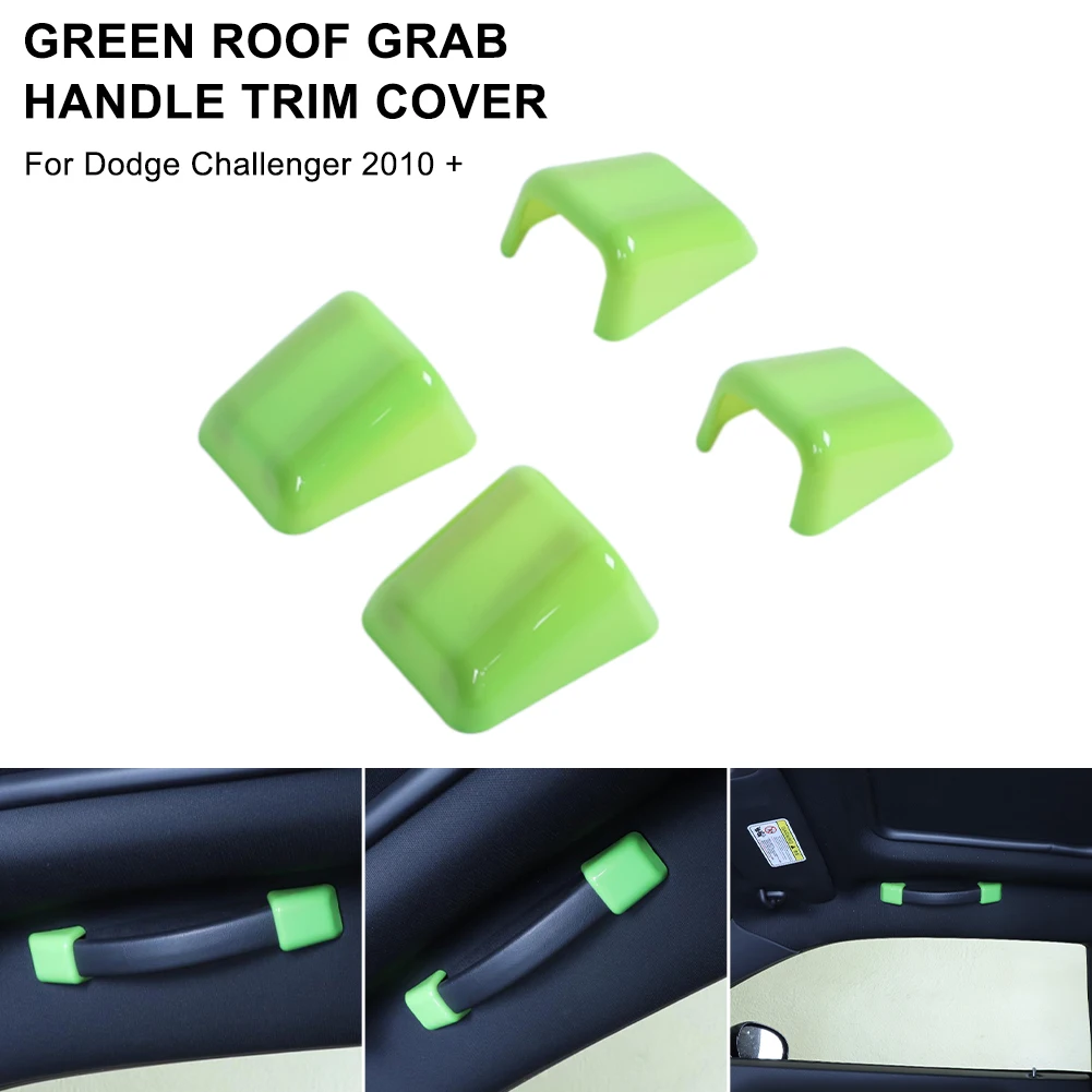 4pcs Green Roof Grab Handle Trim Cover for Dodge Challenger 2010+ Car Accessories Car Inner Door Panel Handle Pull Trim Cover
4pcs Green Roof Grab Handle Trim Cover for Dodge Challenger 2010+ Car Accessories Car Inner Door Panel Handle Pull Trim Cover