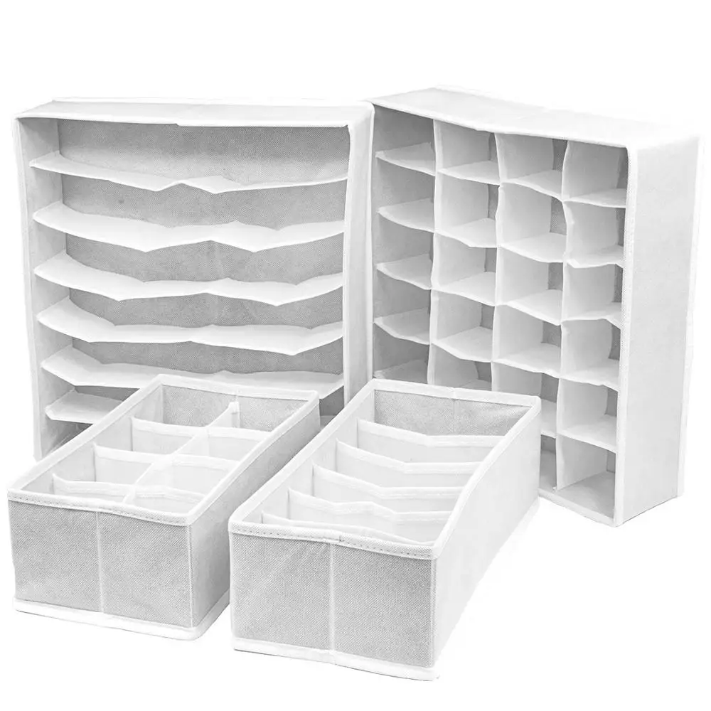 Storage Box for Underwear, Drawer Organizer, Wardrobe Drawers Divider for Socks, Bras and Ties, Folding Box, Fabric Box
Storage Box for Underwear, Drawer Organizer, Wardrobe Drawers Divider for Socks, Bras and Ties, Folding Box, Fabric Box