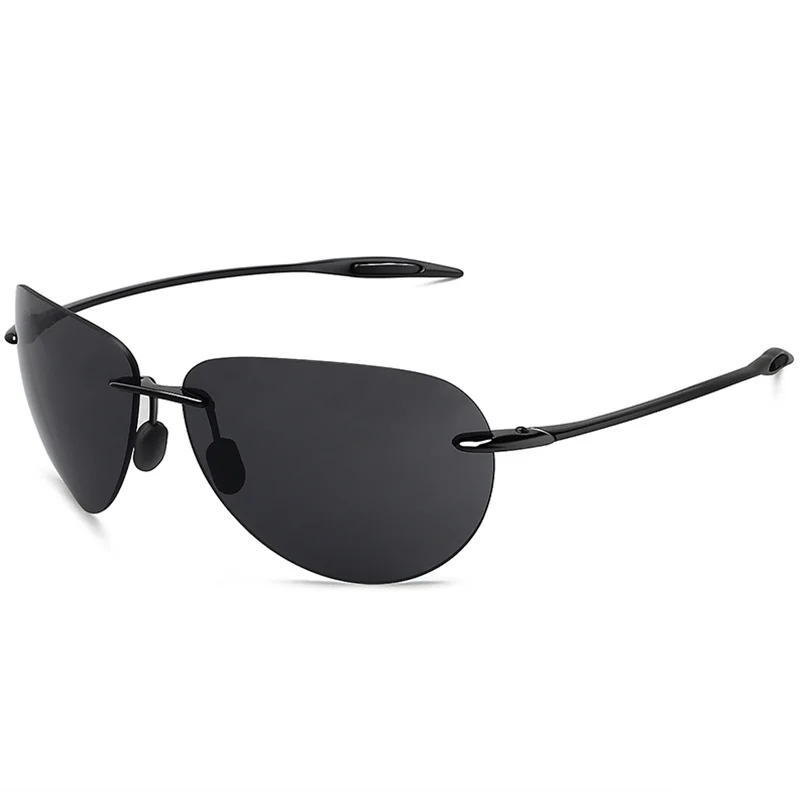 

JULI Classic Sports Sunglasses Men Women Male Driving Pilot Rimless TR90 Ultralight Frame Sun Glasses UV400 Gafas De Sol MJ8008