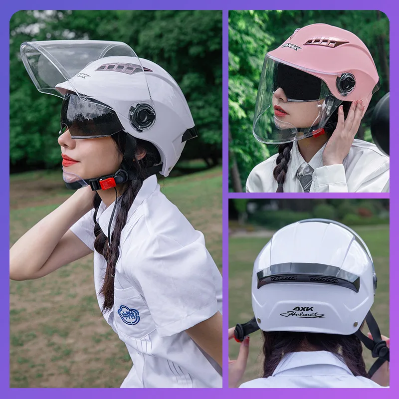 Women Sun Shade Helmet Motorcycle Full Face Cover Quick Release Cycling Helmet Mask Skiing Casco Moto Sports Equipment BI50SH
Women Sun Shade Helmet Motorcycle Full Face Cover Quick Release Cycling Helmet Mask Skiing Casco Moto Sports Equipment BI50SH
