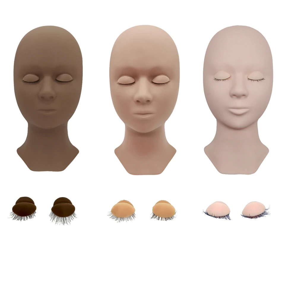 RUJADE Training False Eyelash Handmade Practice Silicone Mannequin Model Head Beginner Training Set Practicing Eyelash Extensios
RUJADE Training False Eyelash Handmade Practice Silicone Mannequin Model Head Beginner Training Set Practicing Eyelash Extensios