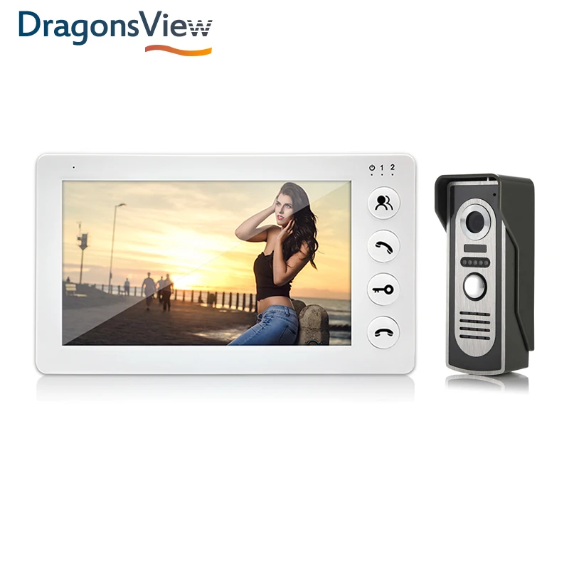 Видеодомофон Dragonsview 7 дюймовый проводной домофон с монитором записью датчиком