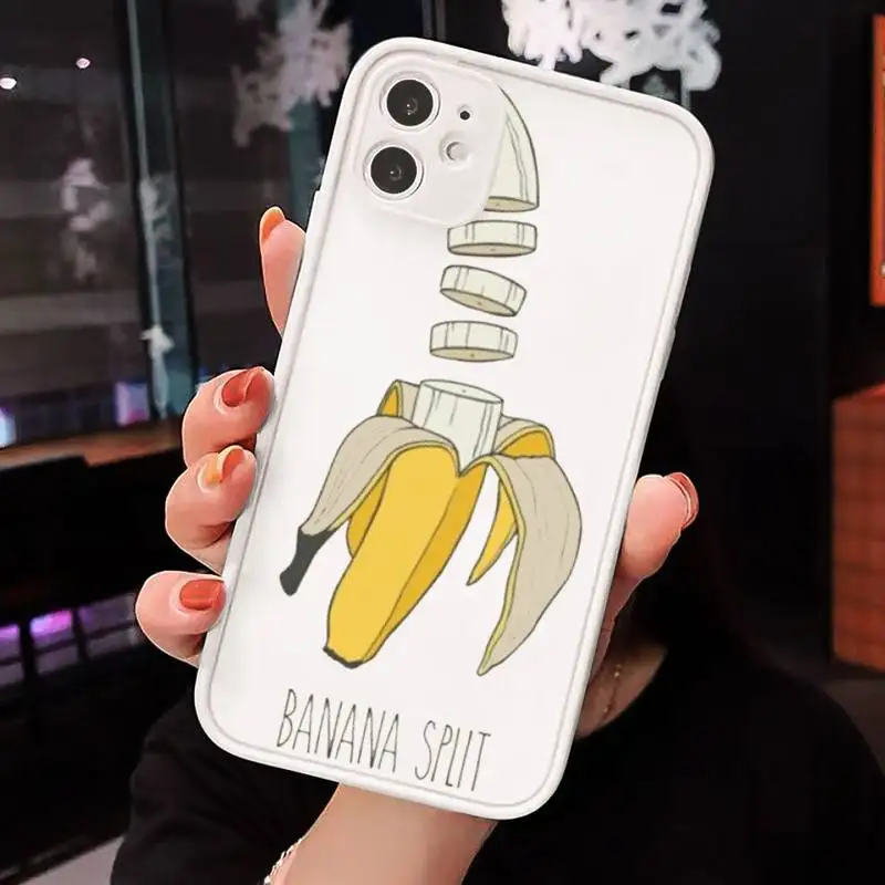 Lovely Cartoon Funny Banana Phone Cases Matte Transparent for iPhone 7 8 11 12 s mini pro X XS XR MAX Plus cover funda
Lovely Cartoon Funny Banana Phone Cases Matte Transparent for iPhone 7 8 11 12 s mini pro X XS XR MAX Plus cover funda