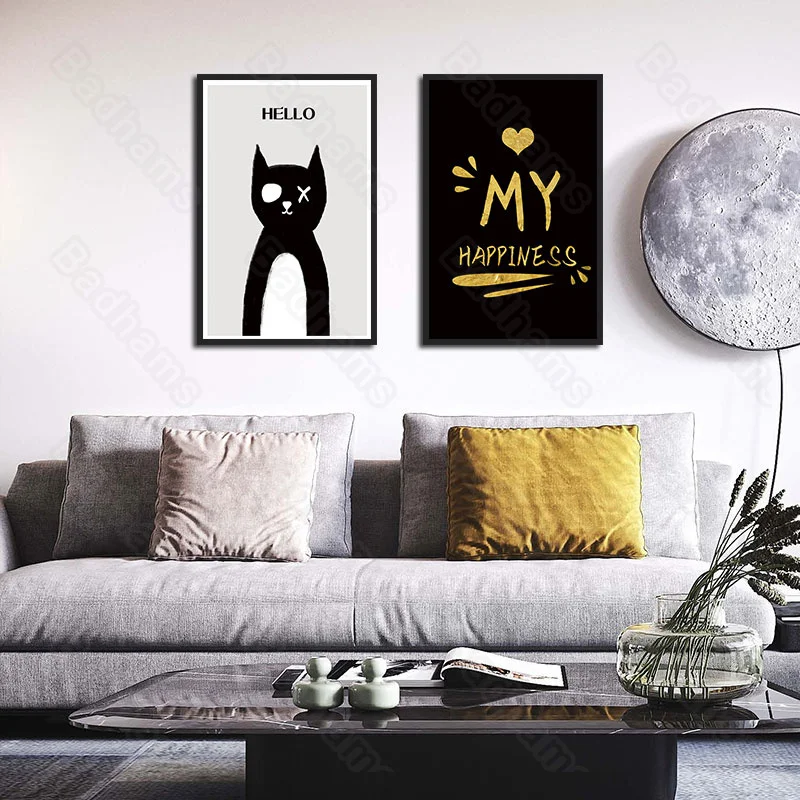 Frameless Style Home Decoration Living Room Mural Abstract Cat Bedroom Dining Hall Corridor Porch Canvas Hanging Painting
Frameless Style Home Decoration Living Room Mural Abstract Cat Bedroom Dining Hall Corridor Porch Canvas Hanging Painting