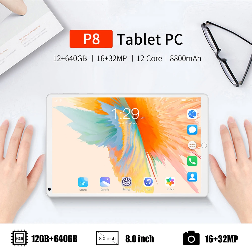 8 дюймов IPS экран P8 планшетный ПК 2560x160 0 Разрешение 12 Гб ОЗУ 640 Гб ПЗУ 10 ядер Android 11 Dual Sim GPS Bluetooth Wi-Fi 8800 мАч
8 дюймов IPS экран P8 планшетный ПК 2560x160 0 Разрешение 12 Гб ОЗУ 640 Гб ПЗУ 10 ядер Android 11 Dual Sim GPS Bluetooth Wi-Fi 8800 мАч