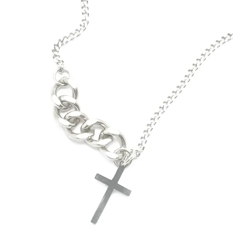 Fashion Double Layer Cross Heart Moon Star Necklace for Women Men Stainless Steel Pendant Clavicle Chain Hip Hop Jewelry New 
Fashion Double Layer Cross Heart Moon Star Necklace for Women Men Stainless Steel Pendant Clavicle Chain Hip Hop Jewelry New