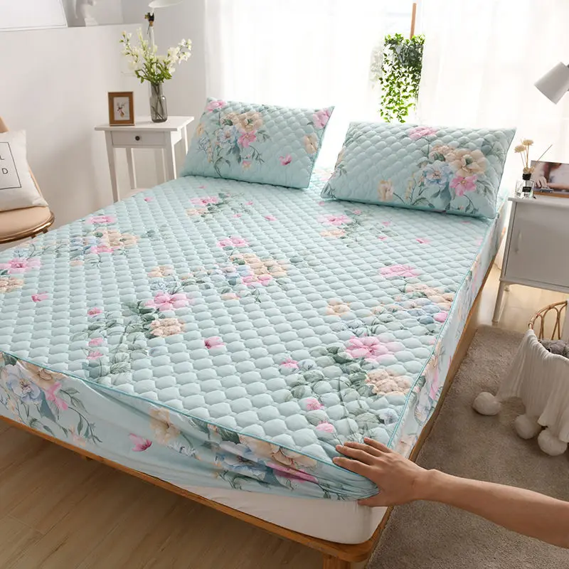 100% Cotton Fabric Thicken Quilted Mattress Cover Double Size Customize High-grade Bed Protector Cover Not Including Pillowcase
100% Cotton Fabric Thicken Quilted Mattress Cover Double Size Customize High-grade Bed Protector Cover Not Including Pillowcase