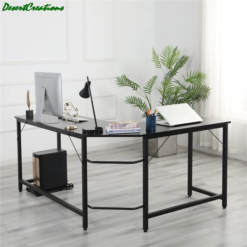 

Офисный письменный стол, угловой L-образный компьютерный стол, деревянный прямоугольный стол для ноутбука, домашняя мебель, игровой учебный...