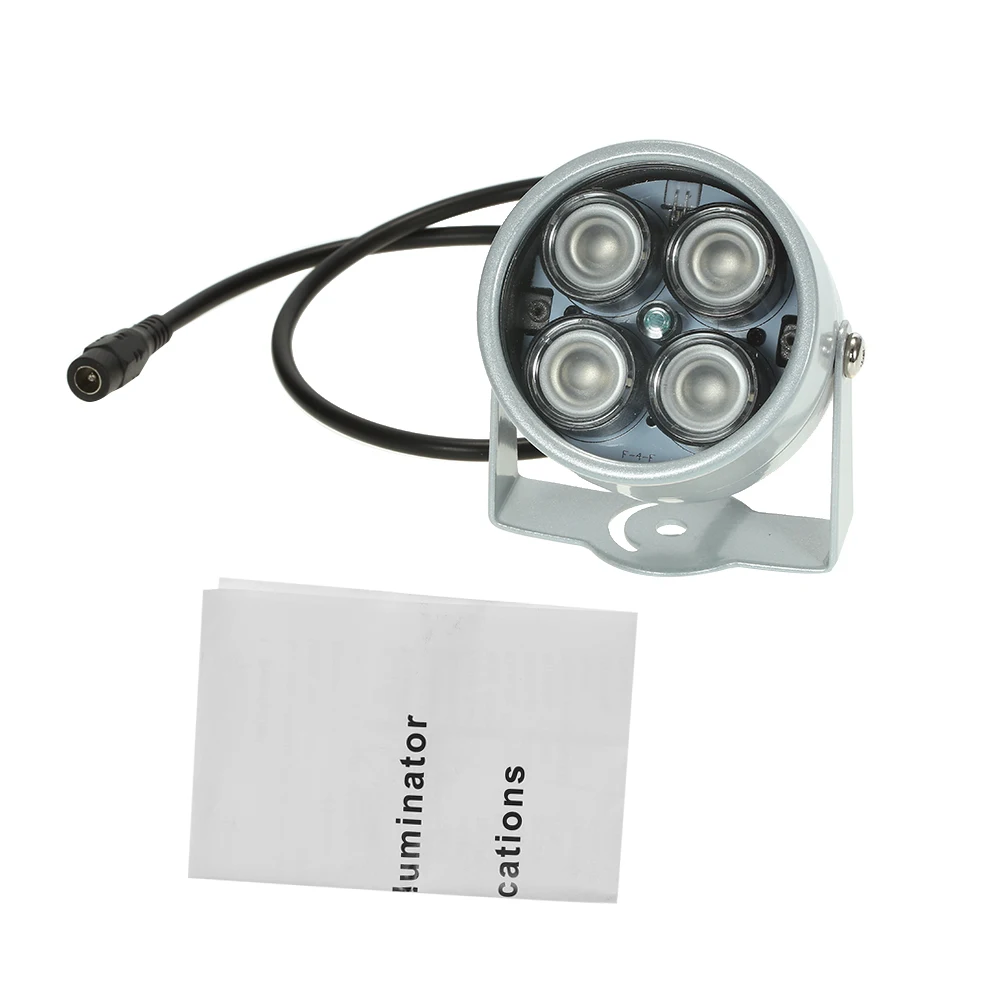 4pcs High Power LED IR Array Illuminator Lamp for CCTV Security Camera Silver | Безопасность и защита